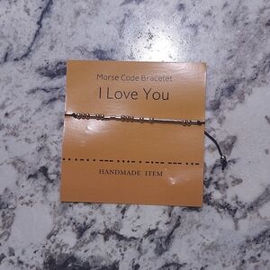 Morse Code Bracelet - I Love You